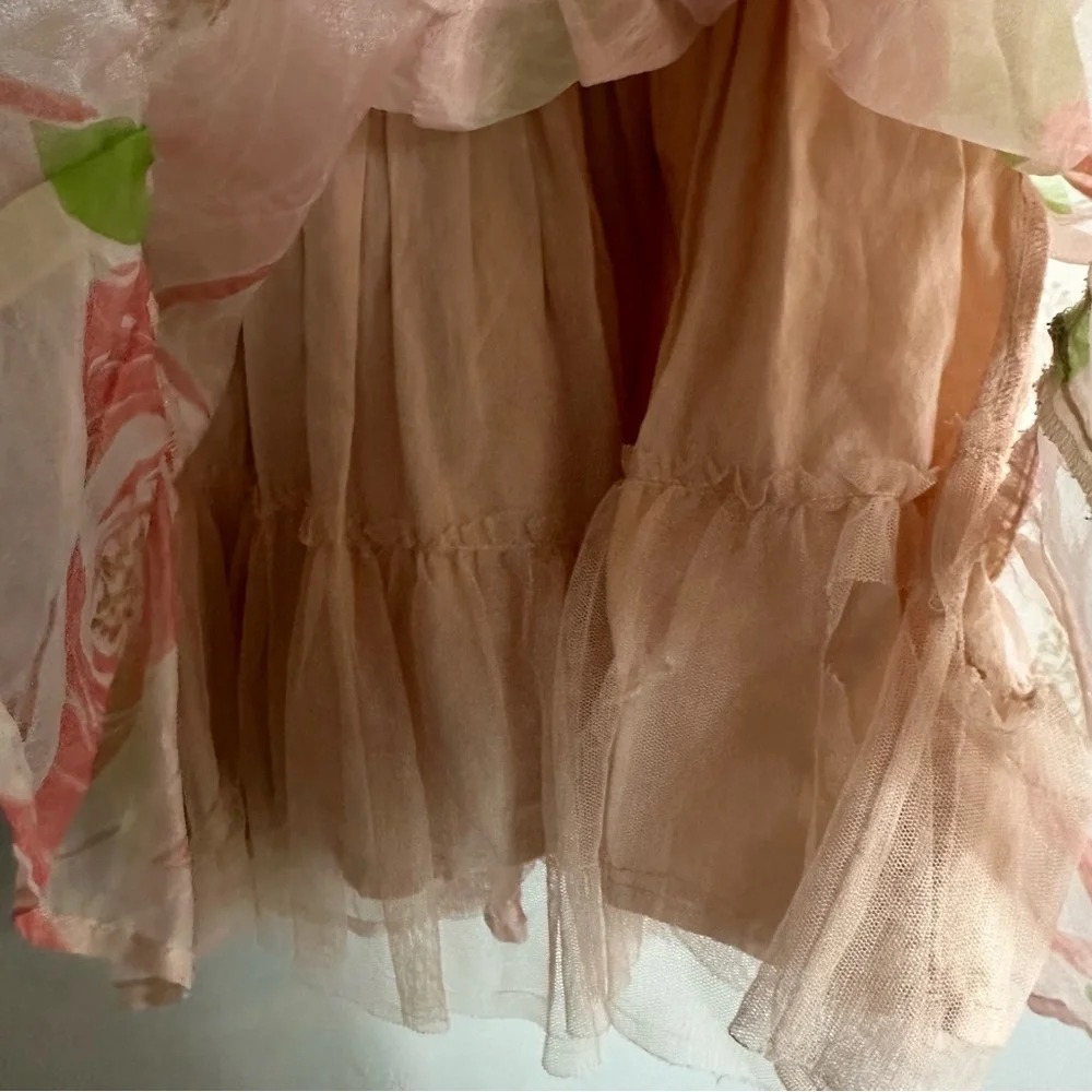 Baby GAP Pink Floral Chiffon Dress